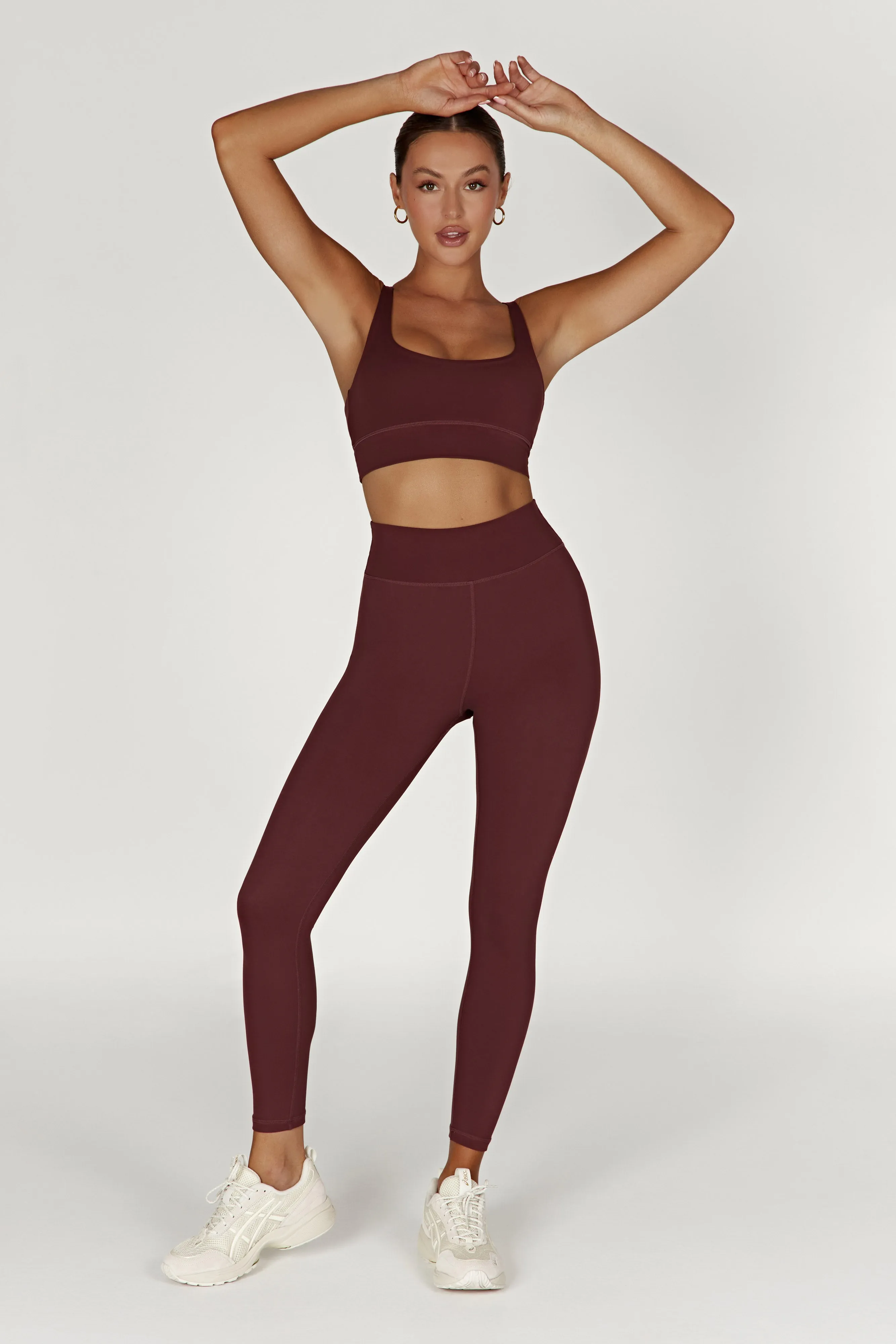 Elise V Back Cami Crop Top - Mahogany sold by Meshki product image thumbnail 5