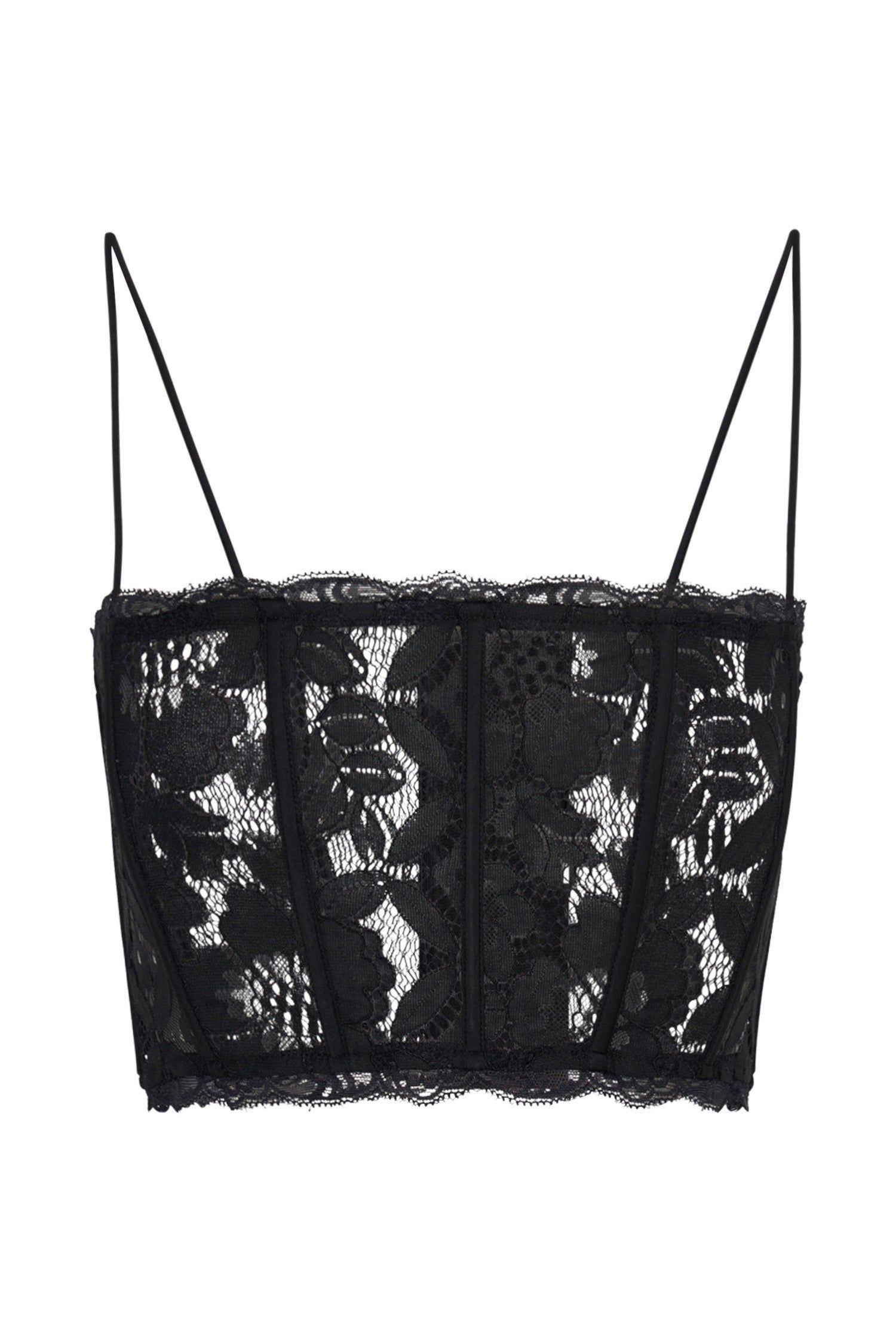 Delaney Lace Corset Bustier - White sold by Meshki product image thumbnail 4