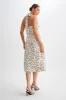 Marguerite Satin Halter Midi Dress - Polkadot sold by Meshki