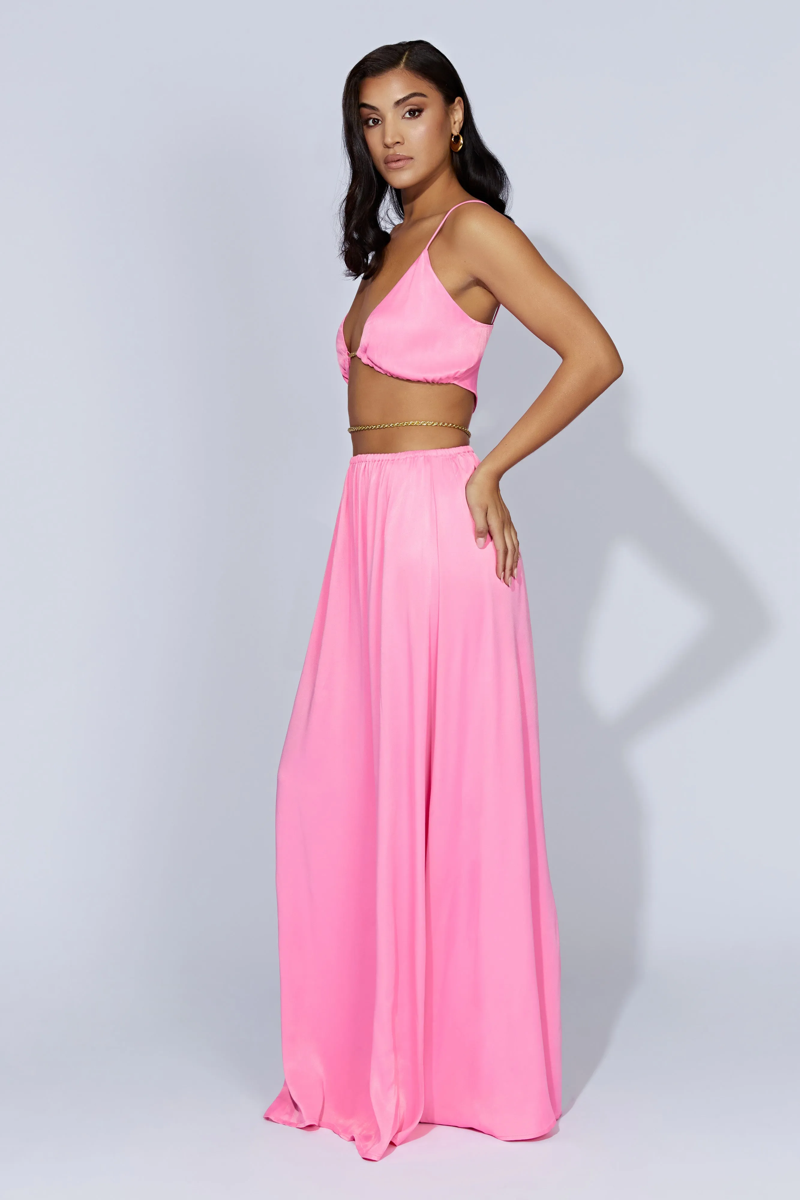 Colette Chain Maxi Dress - Bubblegum Pink sold by Meshki product image thumbnail 5