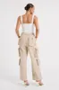 Clea Cargo Pant - Stone sold by Meshki