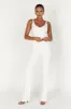 Linnie Straight Leg Knit Pant - White sold by Meshki