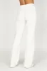 Linnie Straight Leg Knit Pant - White sold by Meshki