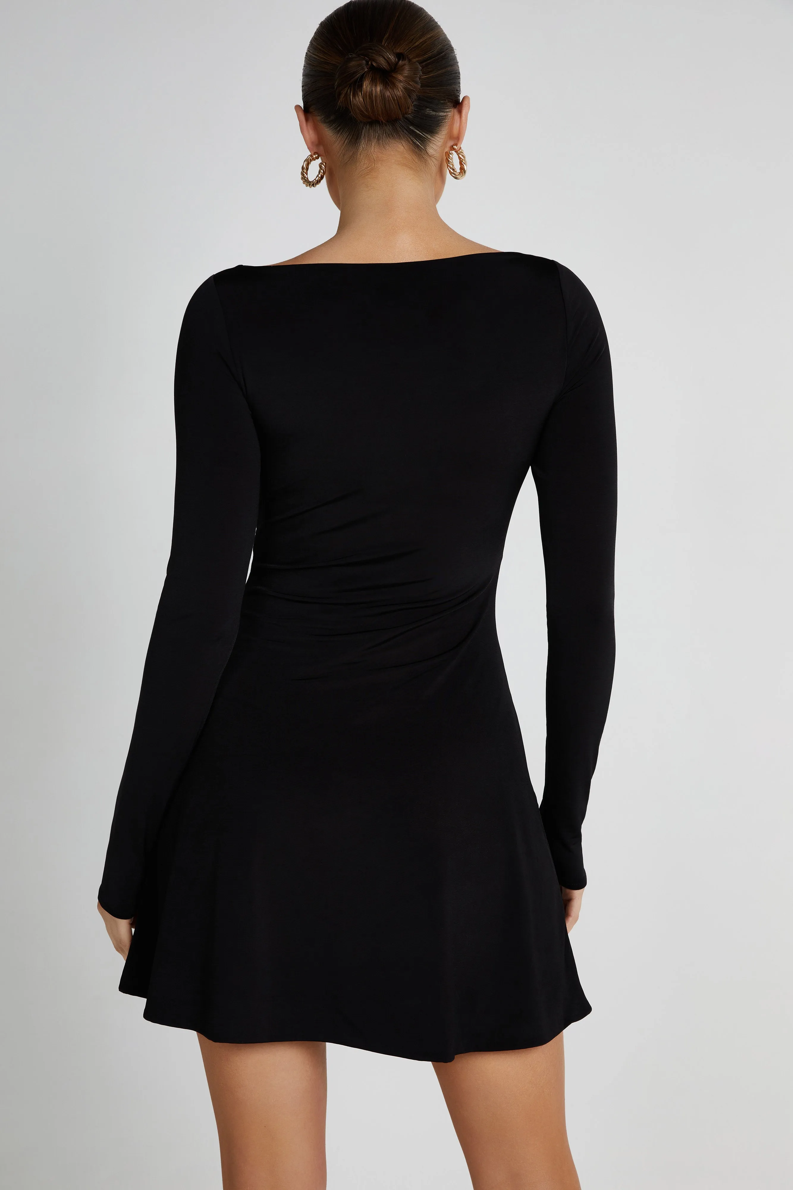 Eleanor Twist Front Mini Dress - Black sold by Meshki product image thumbnail 2