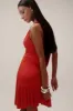 Floriana Ruffle Mini Dress - Vermilion Red sold by Meshki