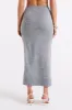 Brittany Knit Midi Skirt - Grey Marle sold by Meshki