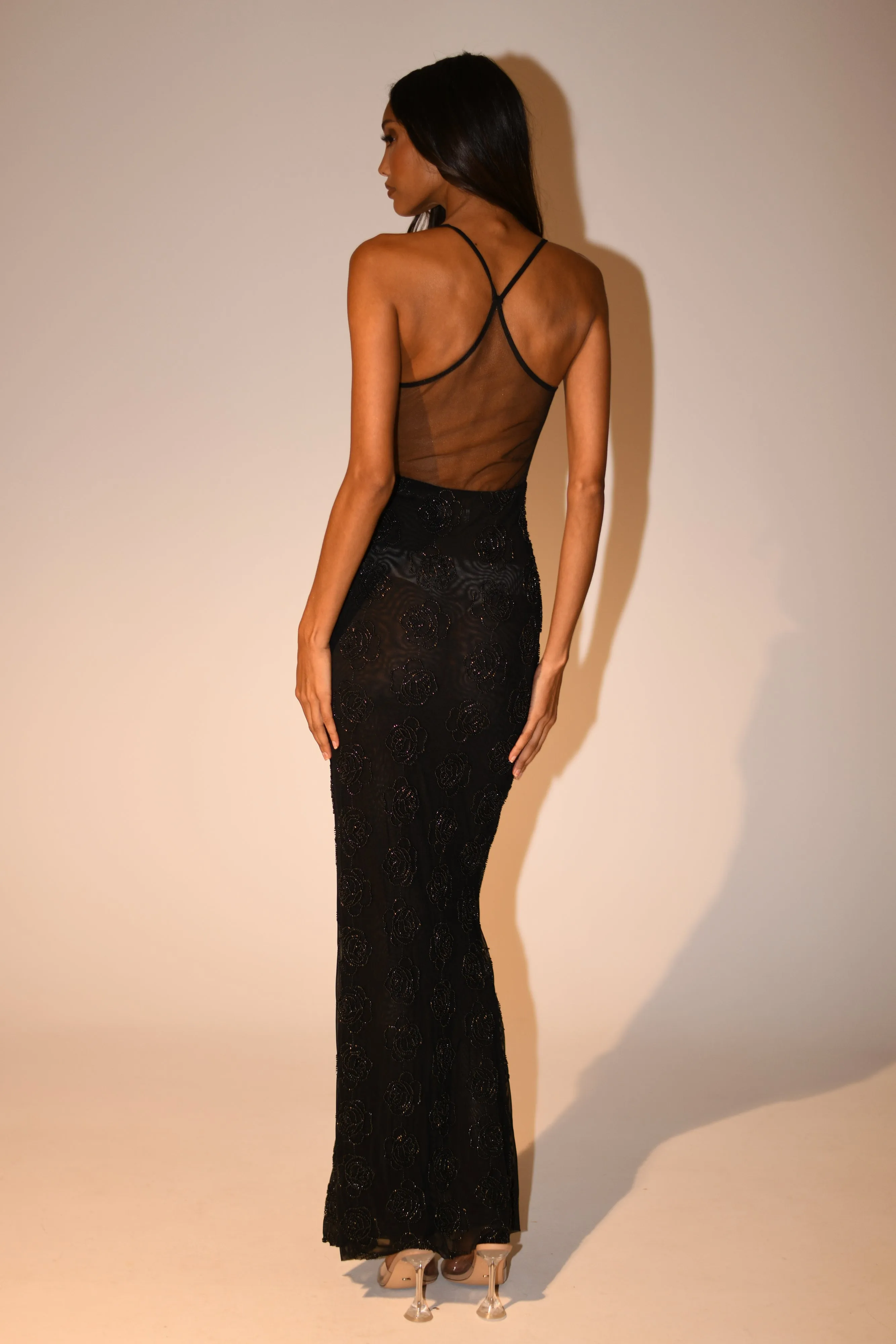 Kathy Rose Beaded Maxi Dress - Black sold by Meshki product image thumbnail 3
