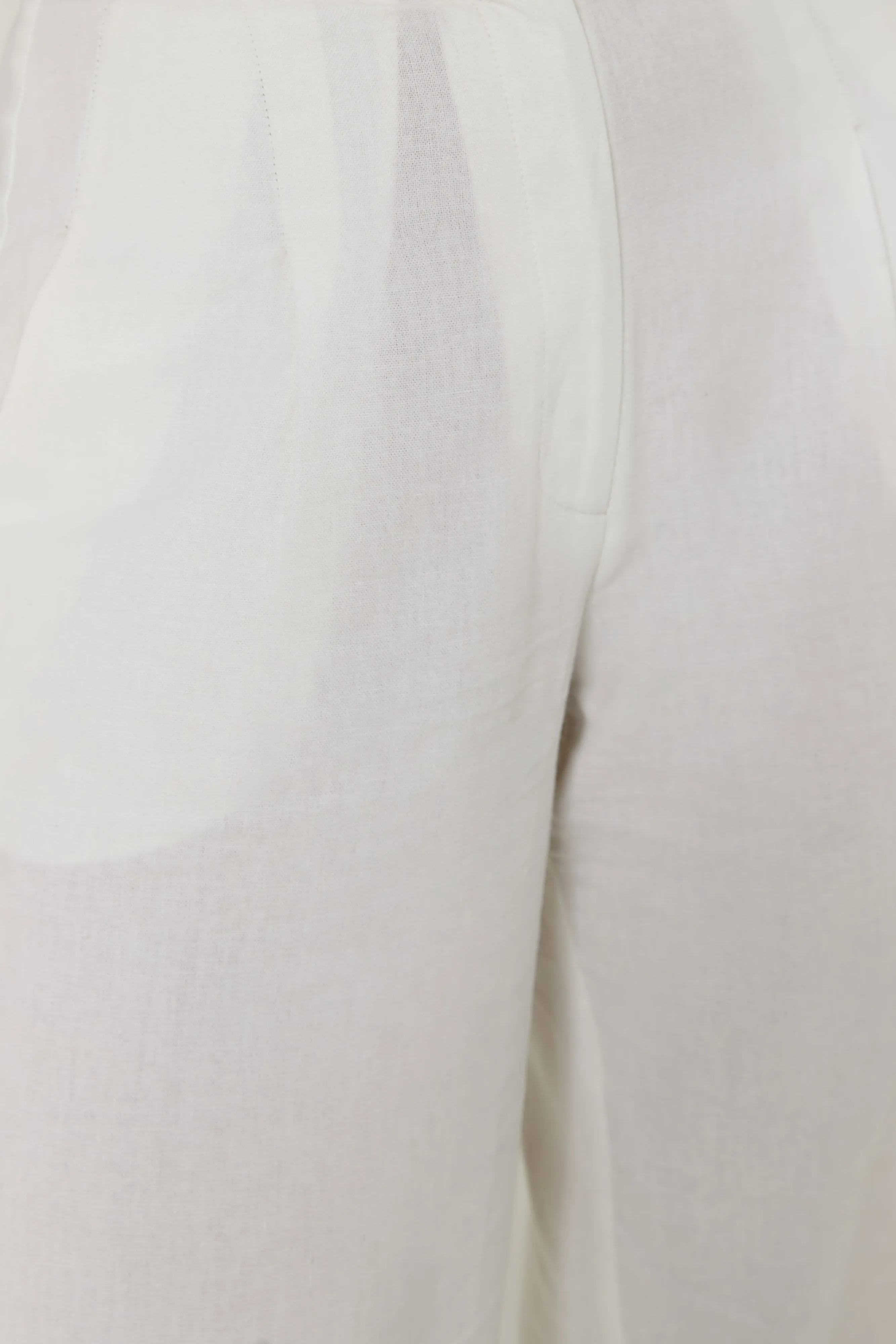 Adina Linen Pant - White sold by Meshki product image thumbnail 2