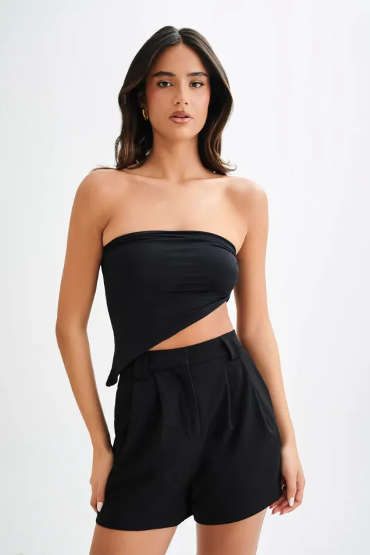 Donata Slinky Strapless Top - Black sold by Meshki