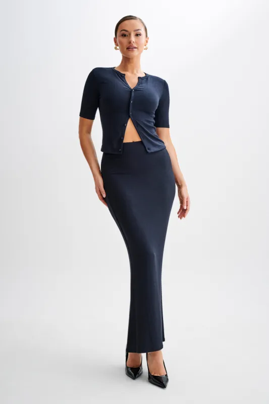 Jonah Modal Maxi Skirt - Black made by Meshki