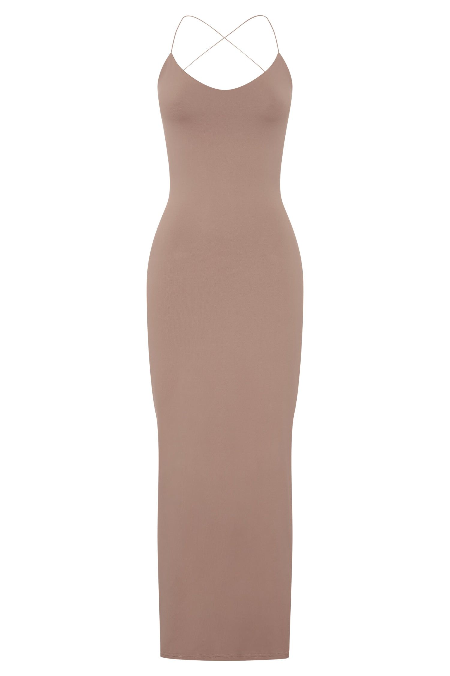Sabine Backless Maxi Dress - Latte sold by Meshki product image thumbnail 9