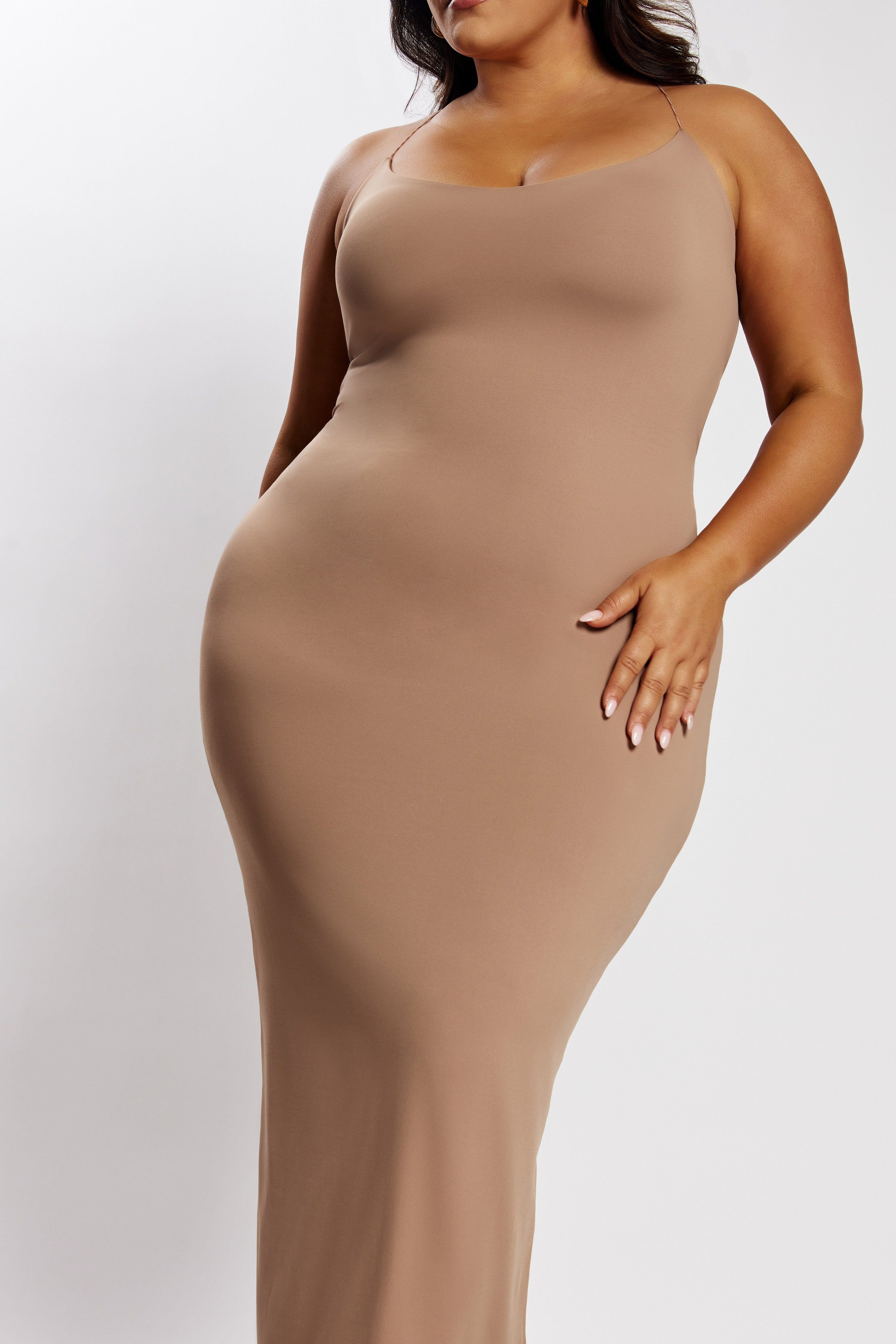 Sabine Backless Maxi Dress - Latte sold by Meshki product image thumbnail 6