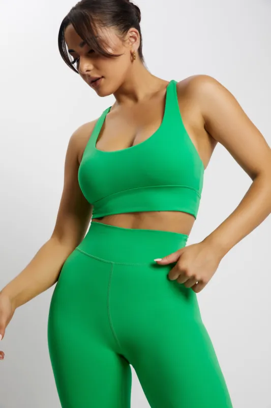 Thea Racerback Crop Top - Bright Green sold by Meshki