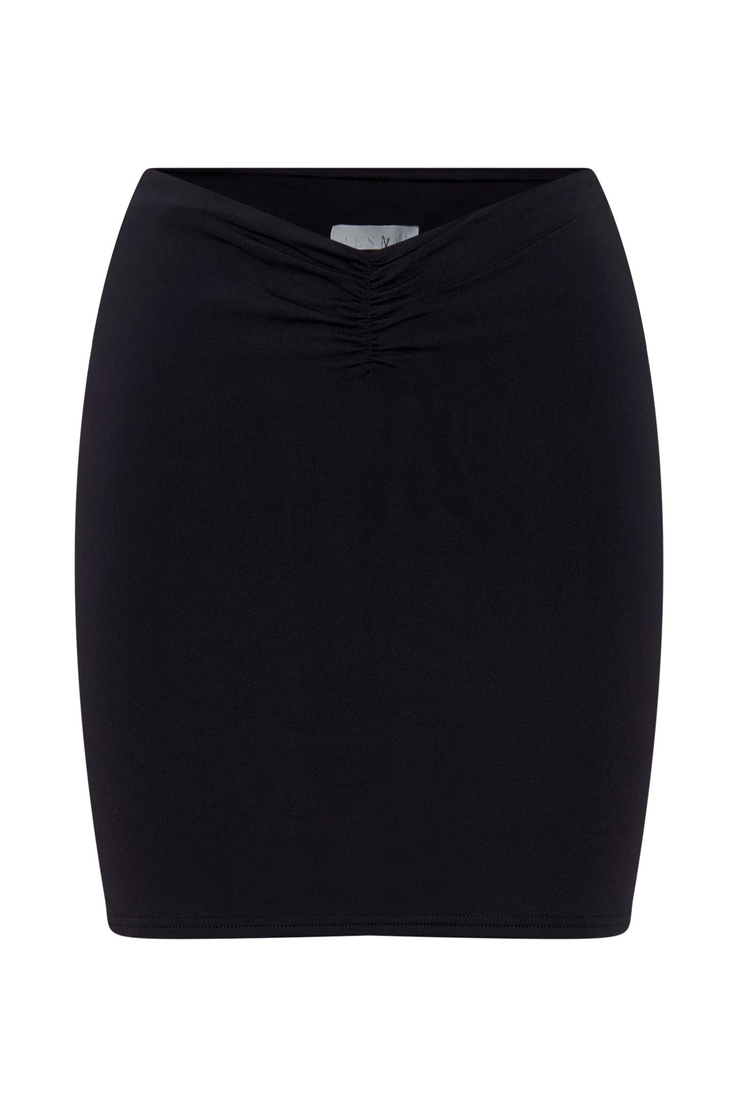 Kara Ruched Front Mini Skirt - Black sold by Meshki product image thumbnail 9