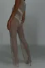 Emerson Diamante Mesh Pant - Cream sold by Meshki