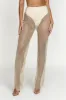 Emerson Diamante Mesh Pant - Cream sold by Meshki