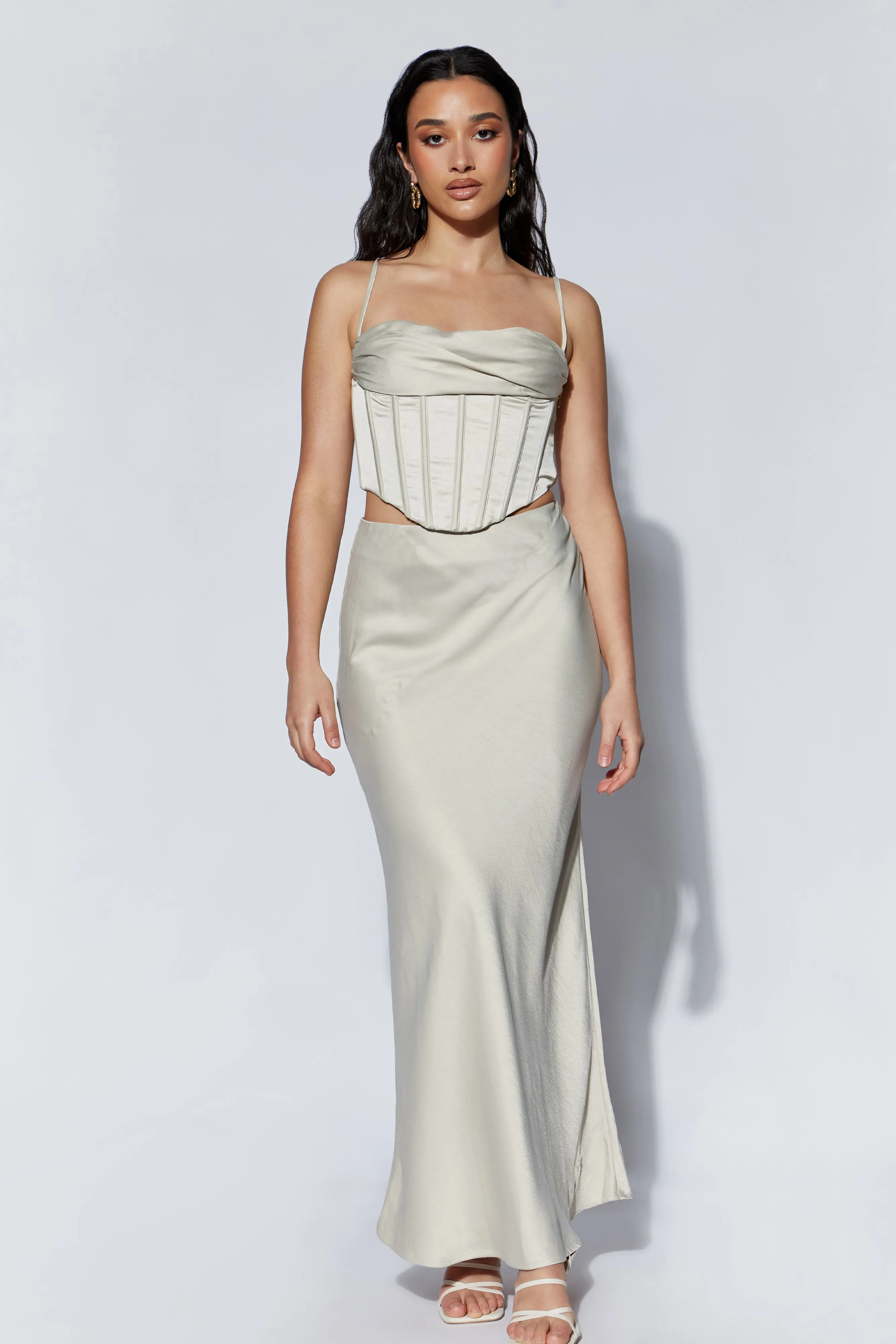 Cyra Corset Top - Wheat sold by Meshki product image thumbnail 3