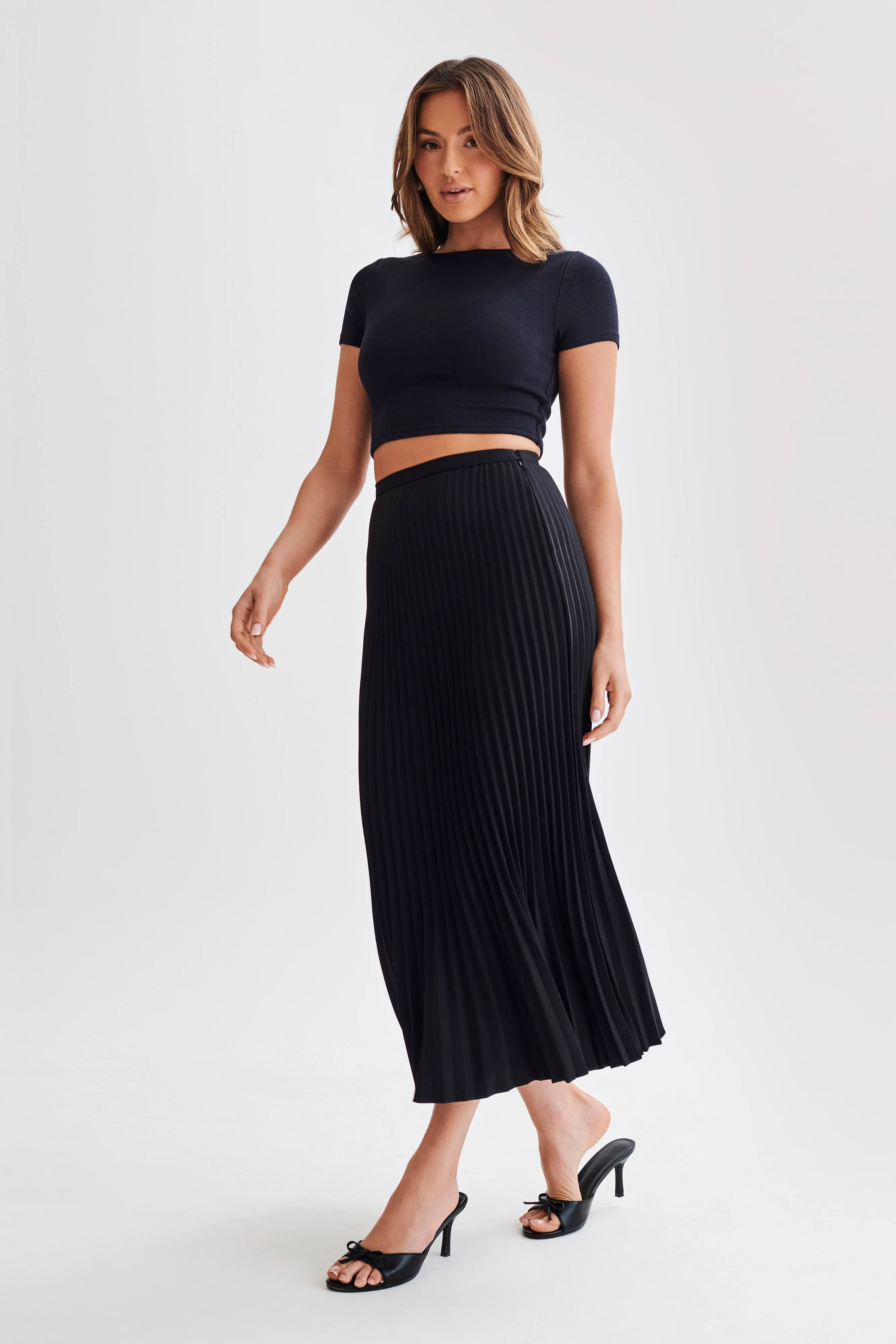 Nicole Modal T-Shirt - Black sold by Meshki product image thumbnail 4