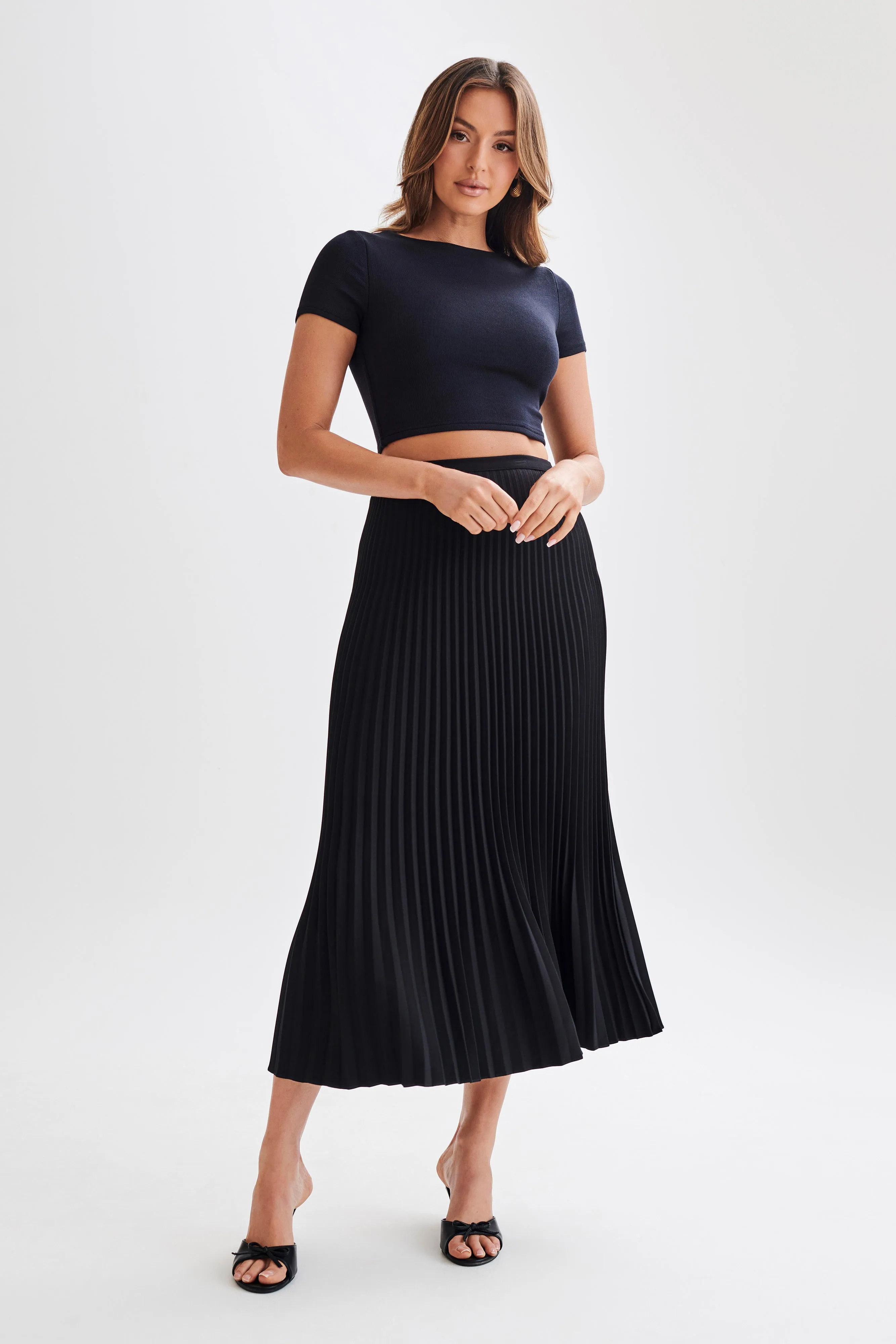 Nicole Modal T-Shirt - Black sold by Meshki product image thumbnail 5