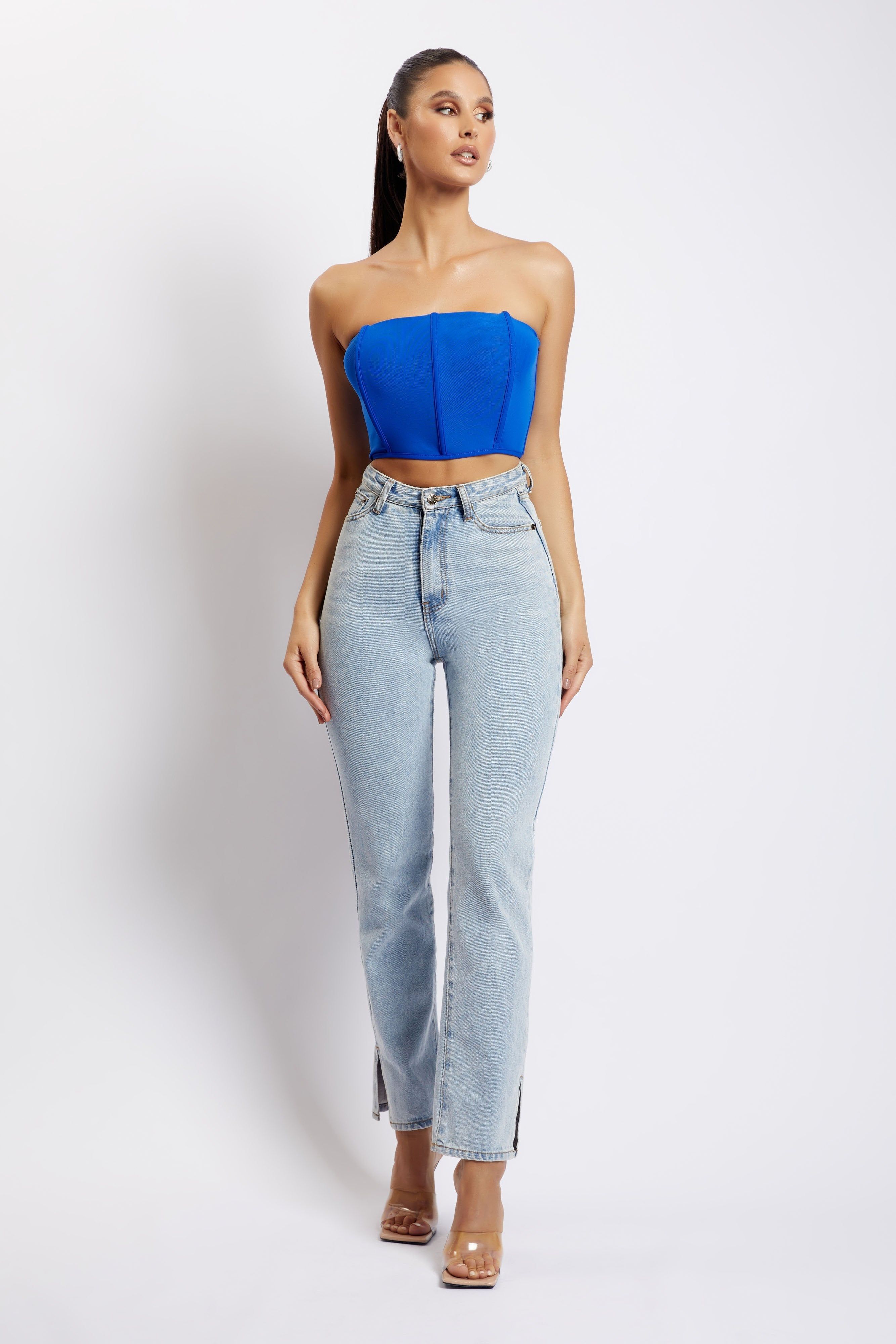 Allie Mesh Corset - Cobalt Blue sold by Meshki product image thumbnail 5