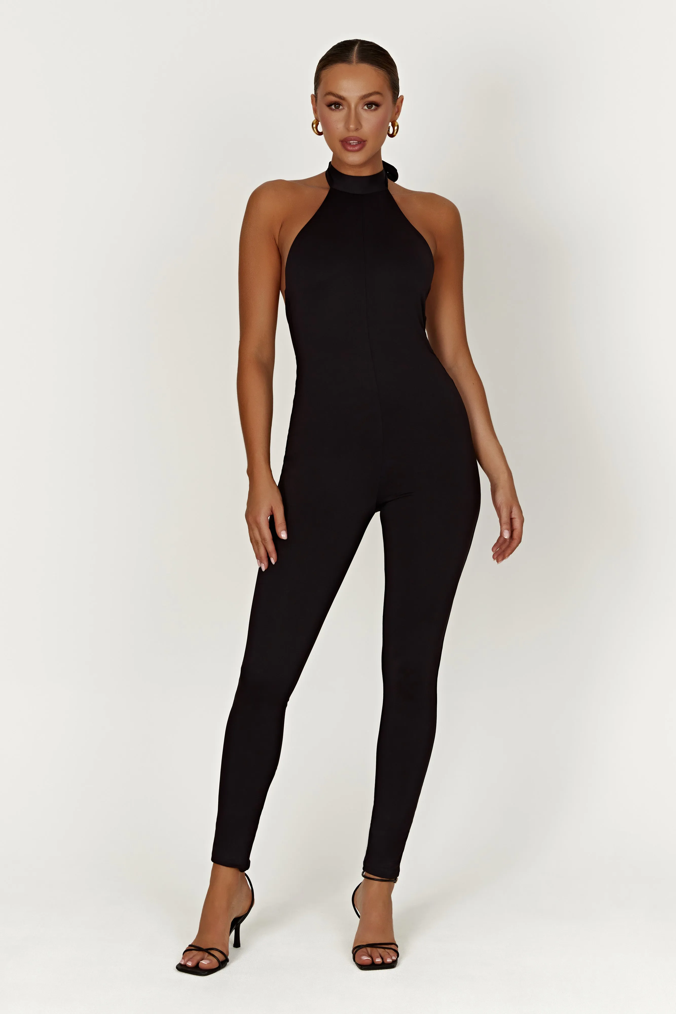 Gigi Recycled Nylon Catsuit - Black sold by Meshki