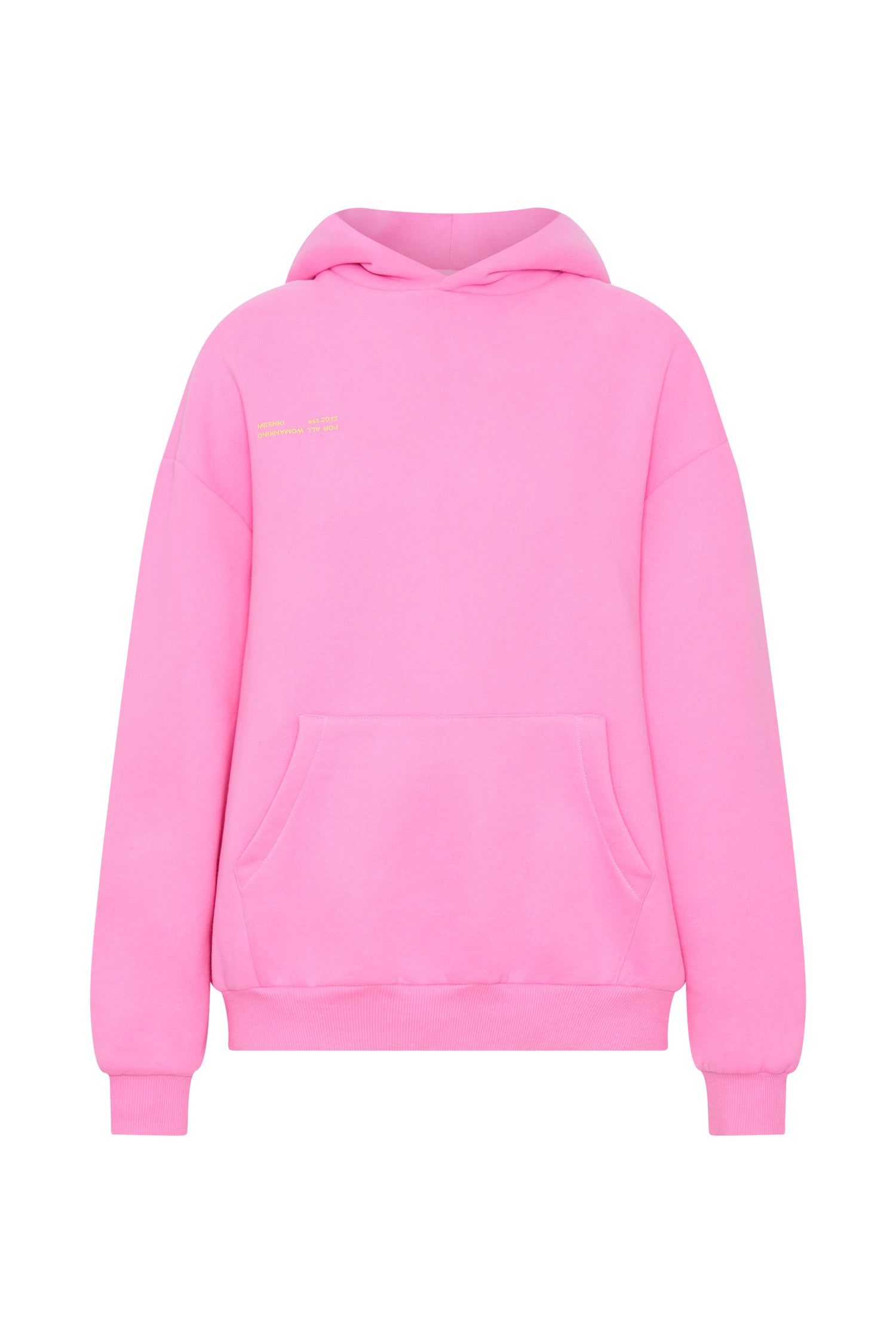 Bree Oversized Fleeceback Hoodie - Candy Pink sold by Meshki product image thumbnail 7