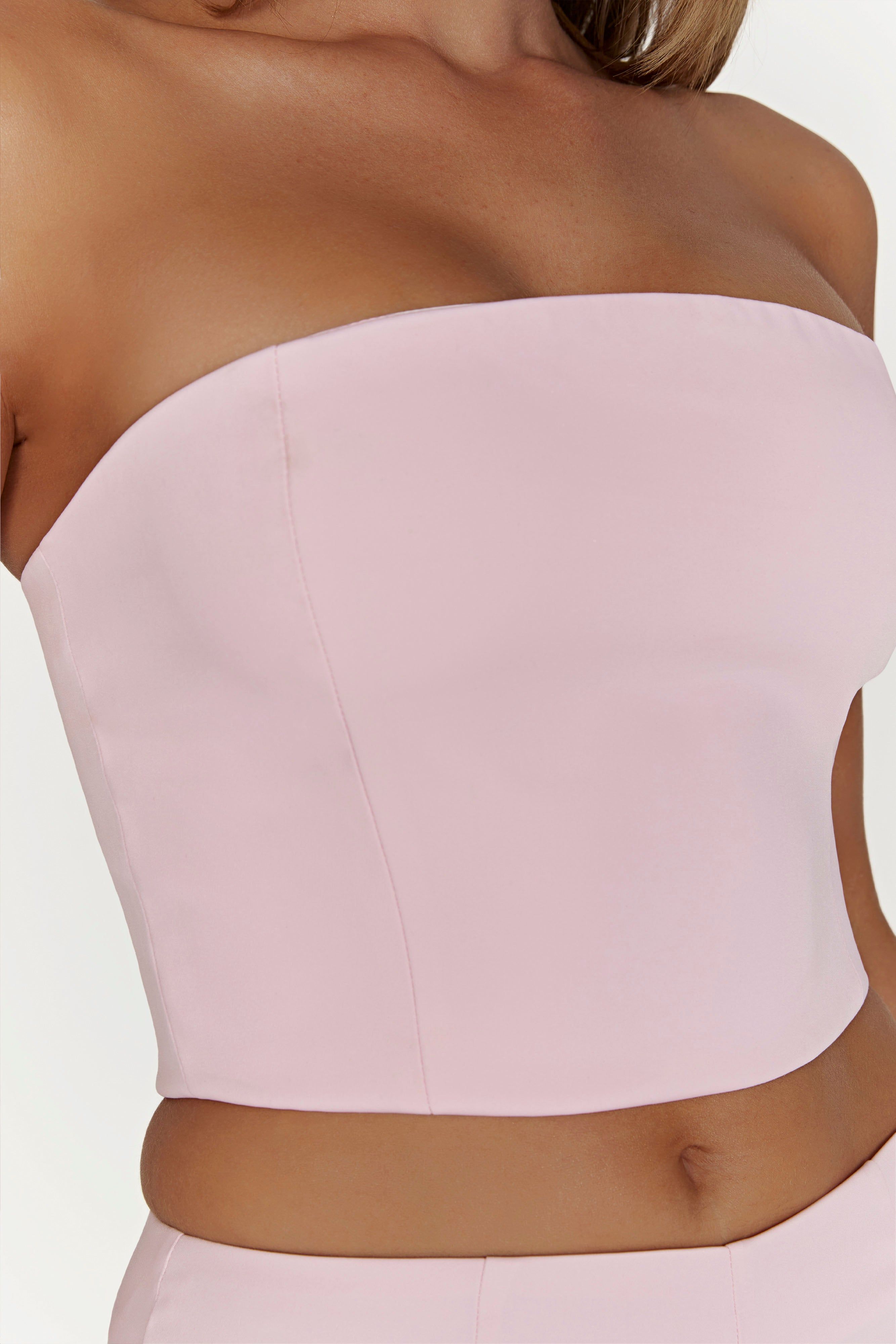 Saffron Longline Top - Blush Pink sold by Meshki product image thumbnail 4