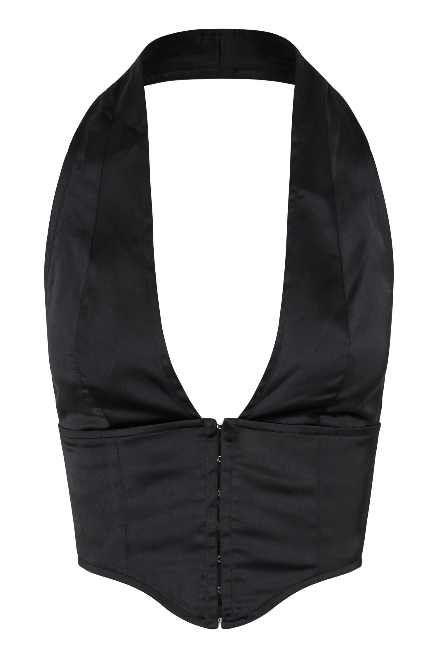 Mallory Satin Corset Top - Black sold by Meshki product image thumbnail 10