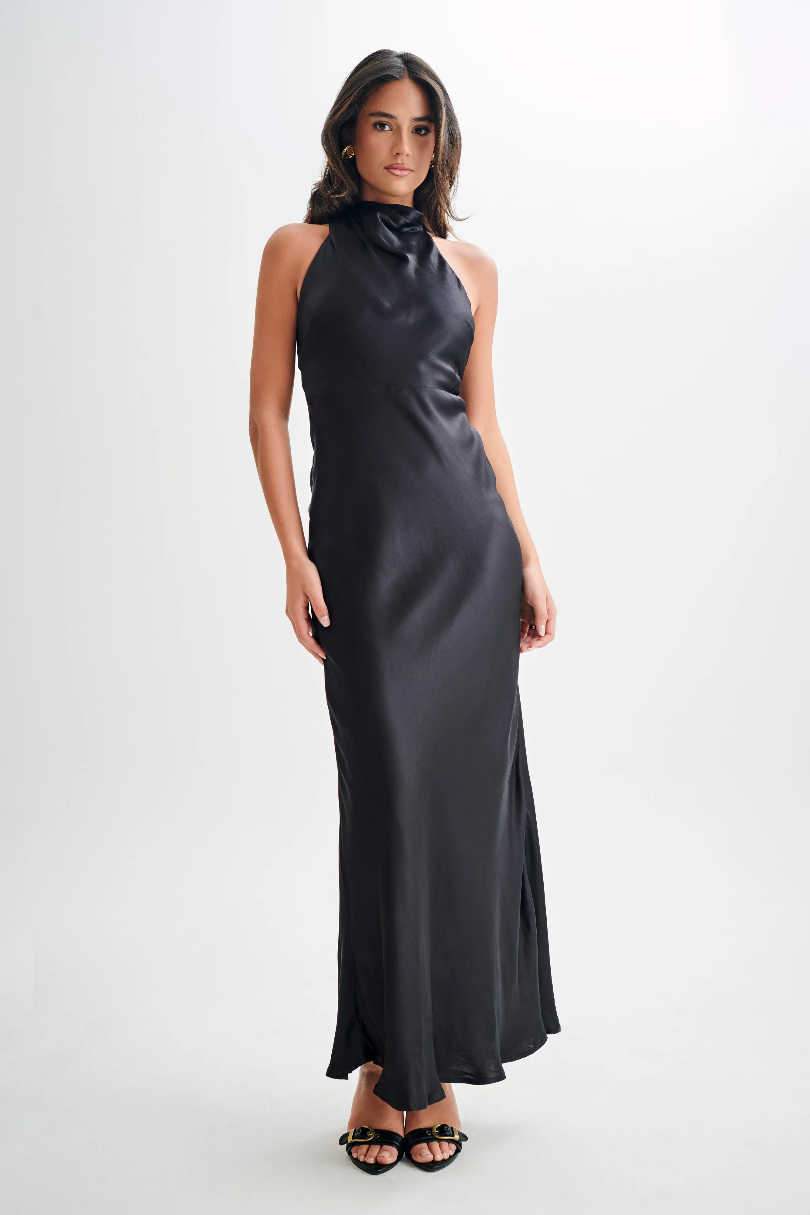 green and black maxi dress Kemi Black Green Print Bolero Wrap Bodice Maxi Gown – Scarlett & Jo