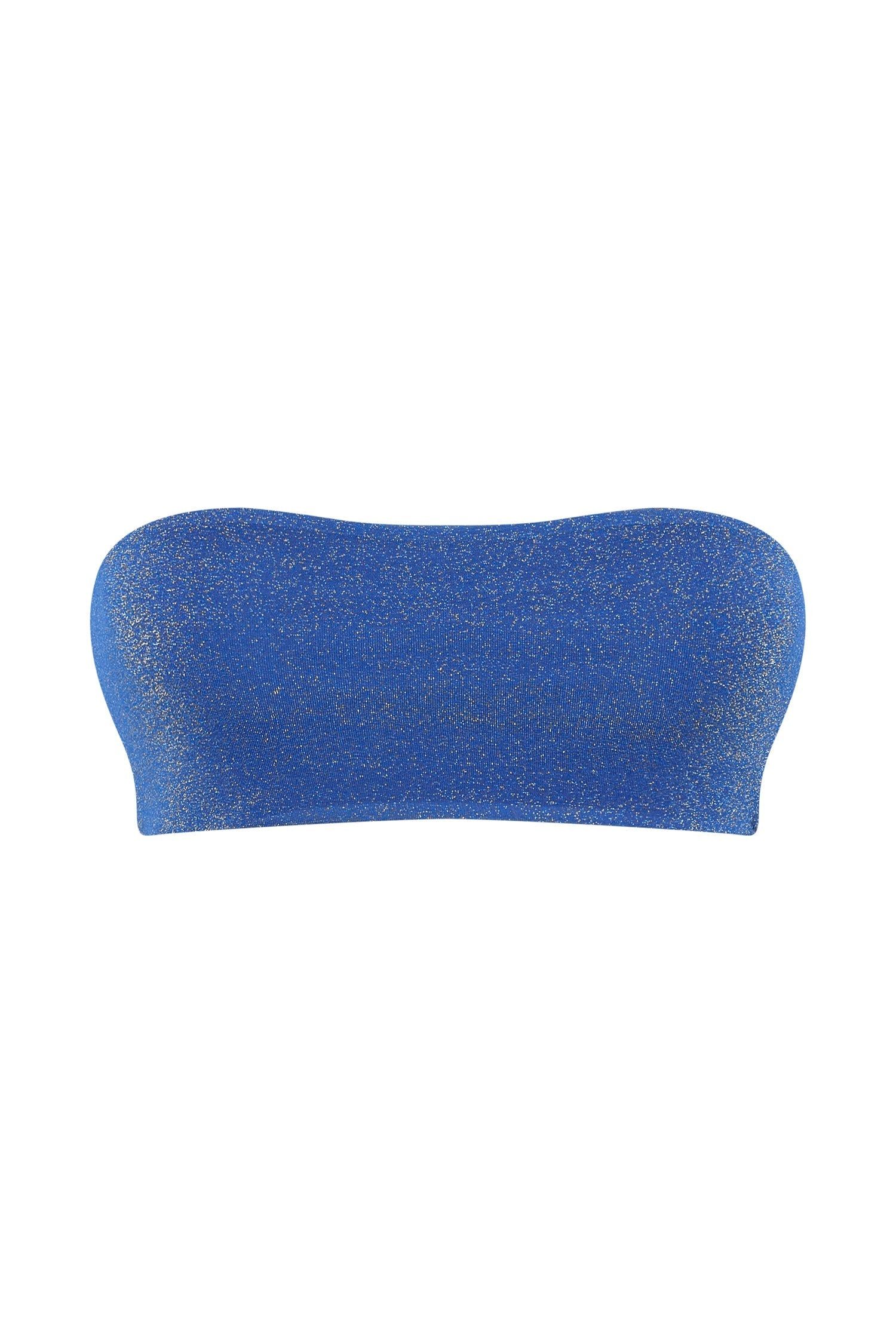 Celia Swim Bandeau - Cobalt Sparkle sold by Meshki product image thumbnail 5