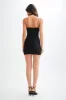 Amelita Suiting Halter Mini Dress - Black sold by Meshki
