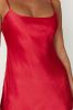 Valentina Satin Mini Dress - Red sold by Meshki
