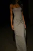 Crishelle Hot Fix Mesh Maxi Dress - Gunmetal sold by Meshki