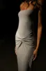 Crishelle Hot Fix Mesh Maxi Dress - Gunmetal sold by Meshki