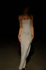 Crishelle Hot Fix Mesh Maxi Dress - Gunmetal sold by Meshki