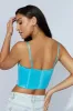 Lake Lace Cami Crop Top - Aquamarine sold by Meshki