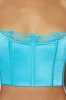Lake Lace Cami Crop Top - Aquamarine sold by Meshki