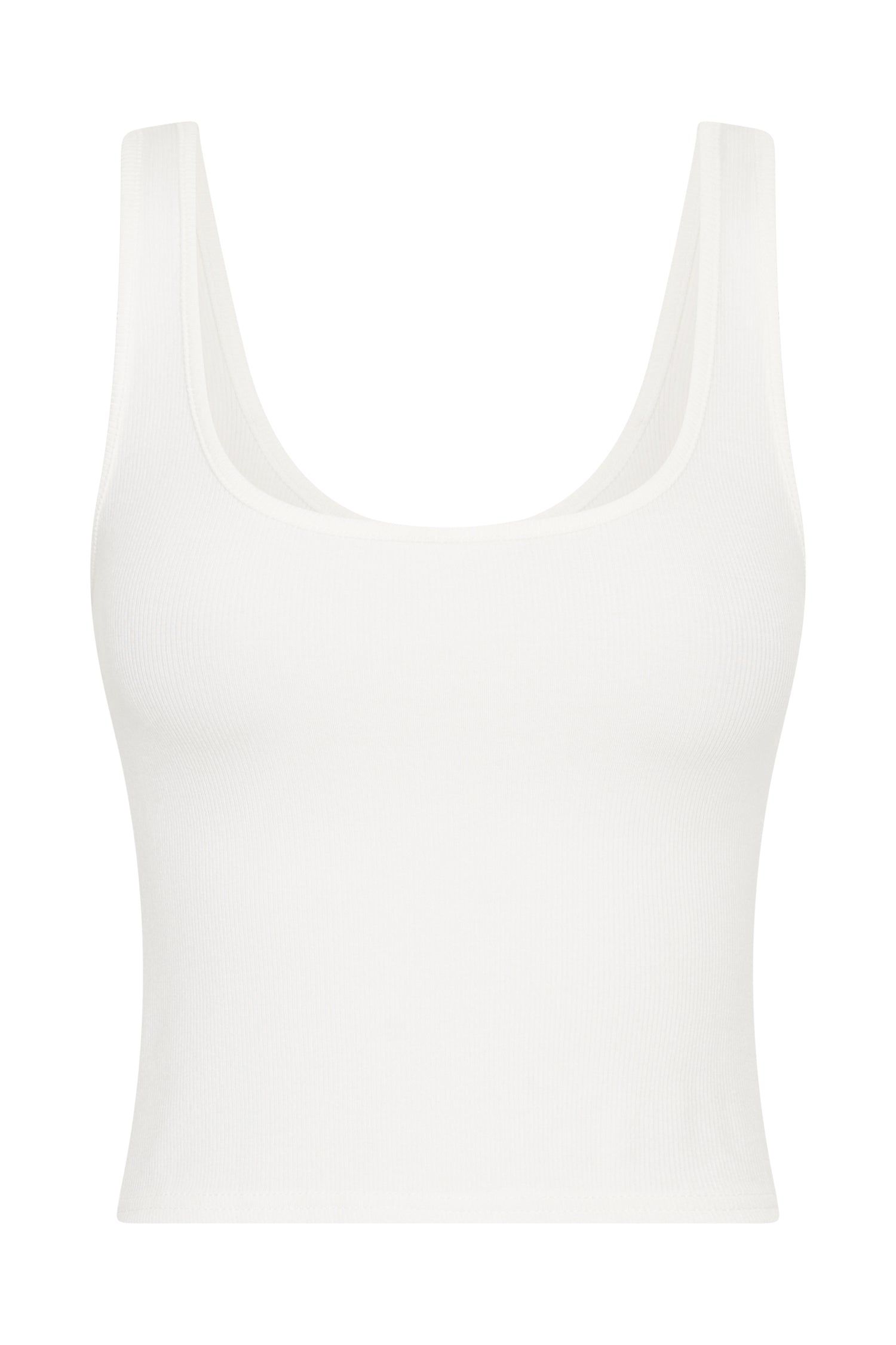 Grace Scoop Neck Tank Top - White sold by Meshki product image thumbnail 8