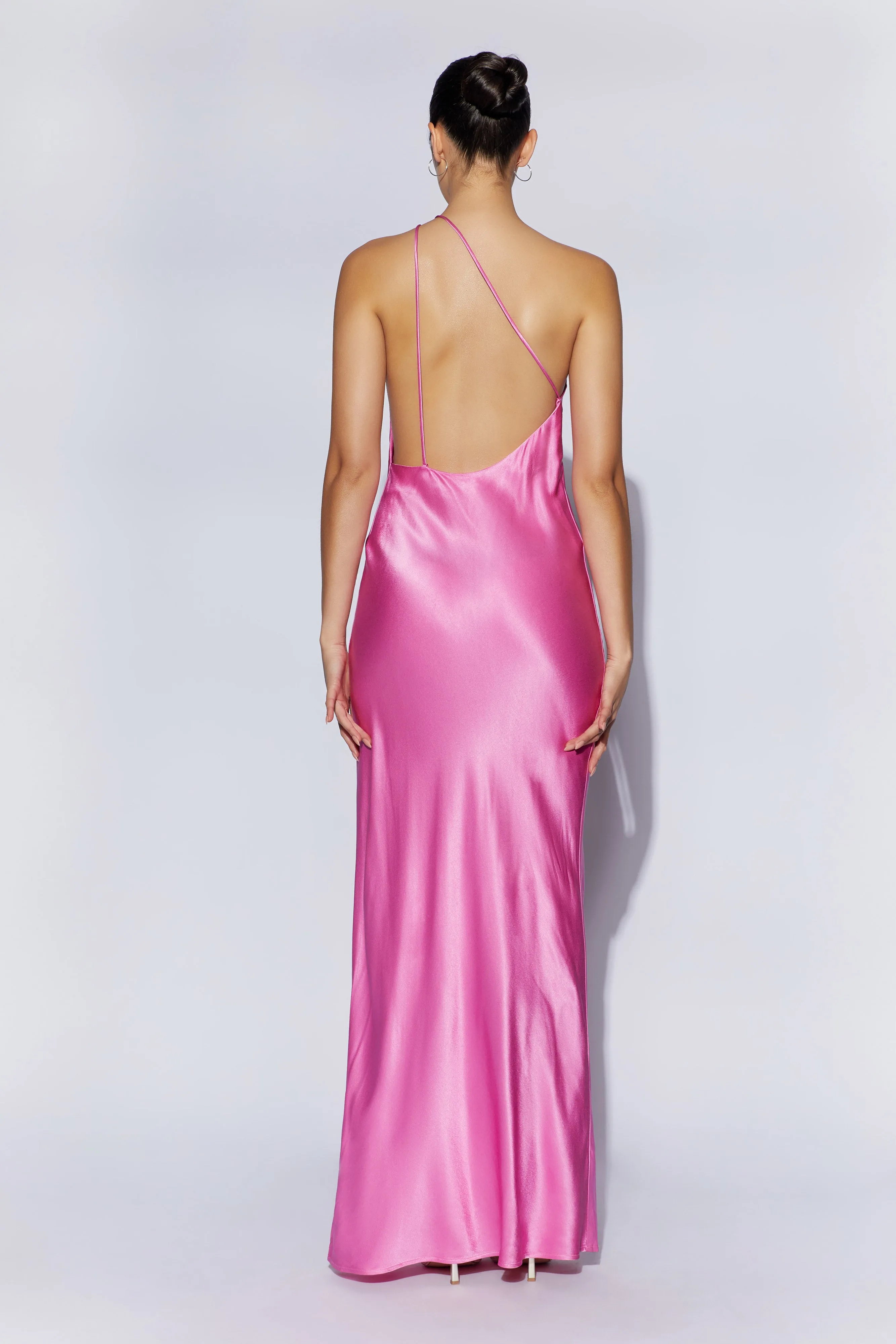 Alena One Shoulder Maxi Dress - Pink sold by Meshki product image thumbnail 2