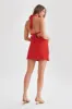 Aimee Halter Mini Dress - Red sold by Meshki