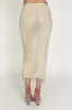 Rayne Mesh Diamante Midi Skirt - Cream sold by Meshki