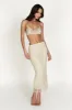 Rayne Mesh Diamante Midi Skirt - Cream sold by Meshki