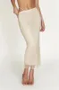 Rayne Mesh Diamante Midi Skirt - Cream sold by Meshki