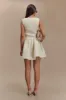 Jennifer Boucle Mini Dress - Ivory sold by Meshki