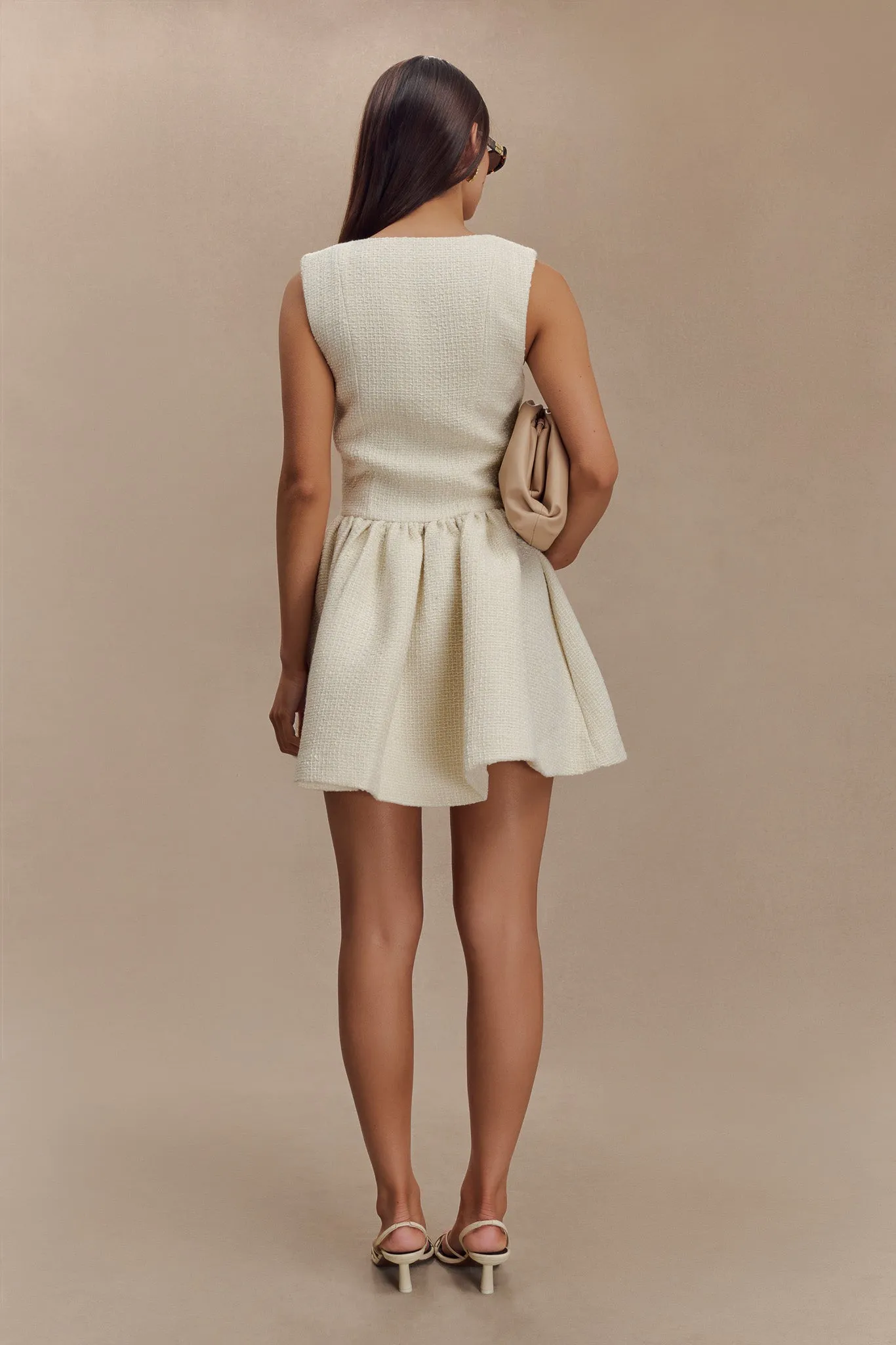Jennifer Boucle Mini Dress - Ivory sold by Meshki product image thumbnail 2
