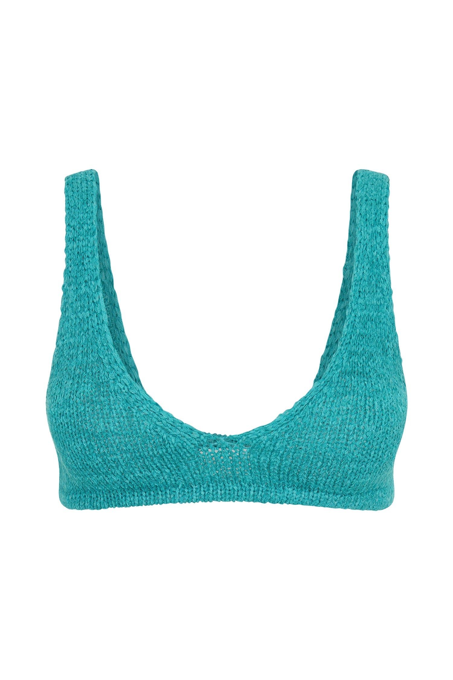 Mary Knit Bralette - Aquamarine sold by Meshki product image thumbnail 8