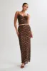 Joey Lace Corset Top - Chocolate sold by Meshki