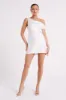 Yvette Off Shoulder Mini Dress - White sold by Meshki