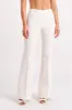Loretta Fit & Flare Tailored Pant - Ivory sold by Meshki
