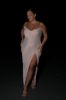 Jade Cowl Neck Backless Maxi Dress - Apricot sold by Meshki